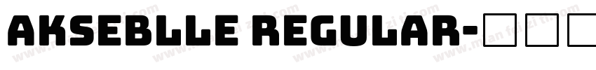 Akseblle Regular字体转换